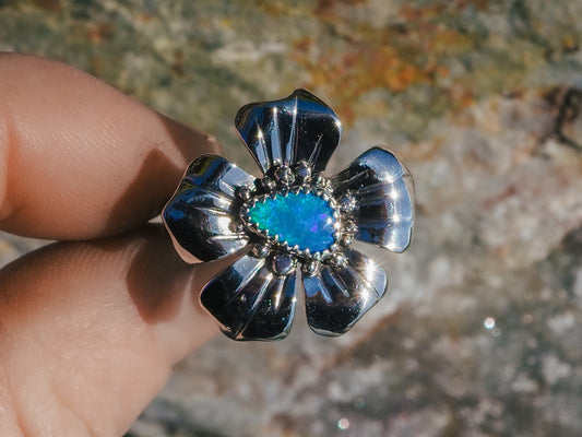 Blossom Ring (Opal) (Size 6)