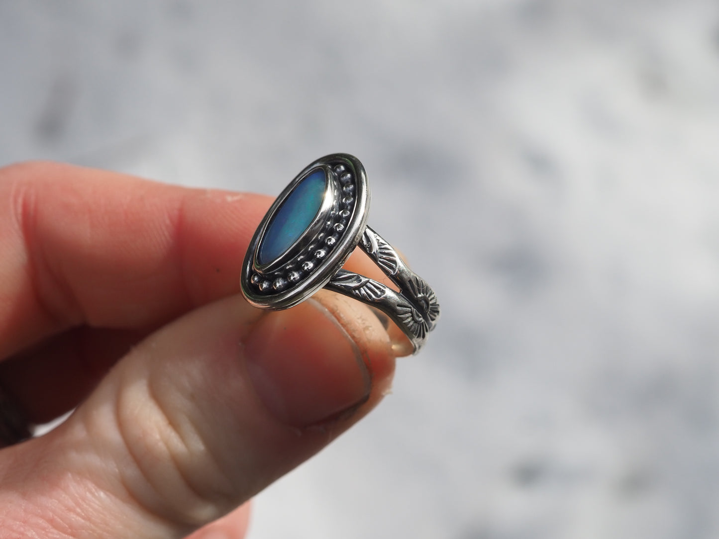 Boulder Opal Ring (Size 6)