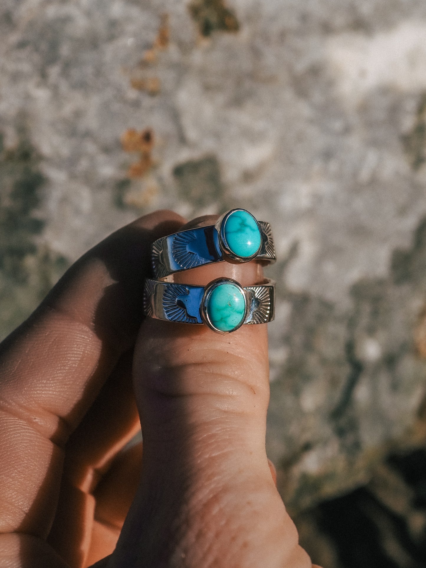 Lone Mountain Turquoise Ring (Size 8.75)