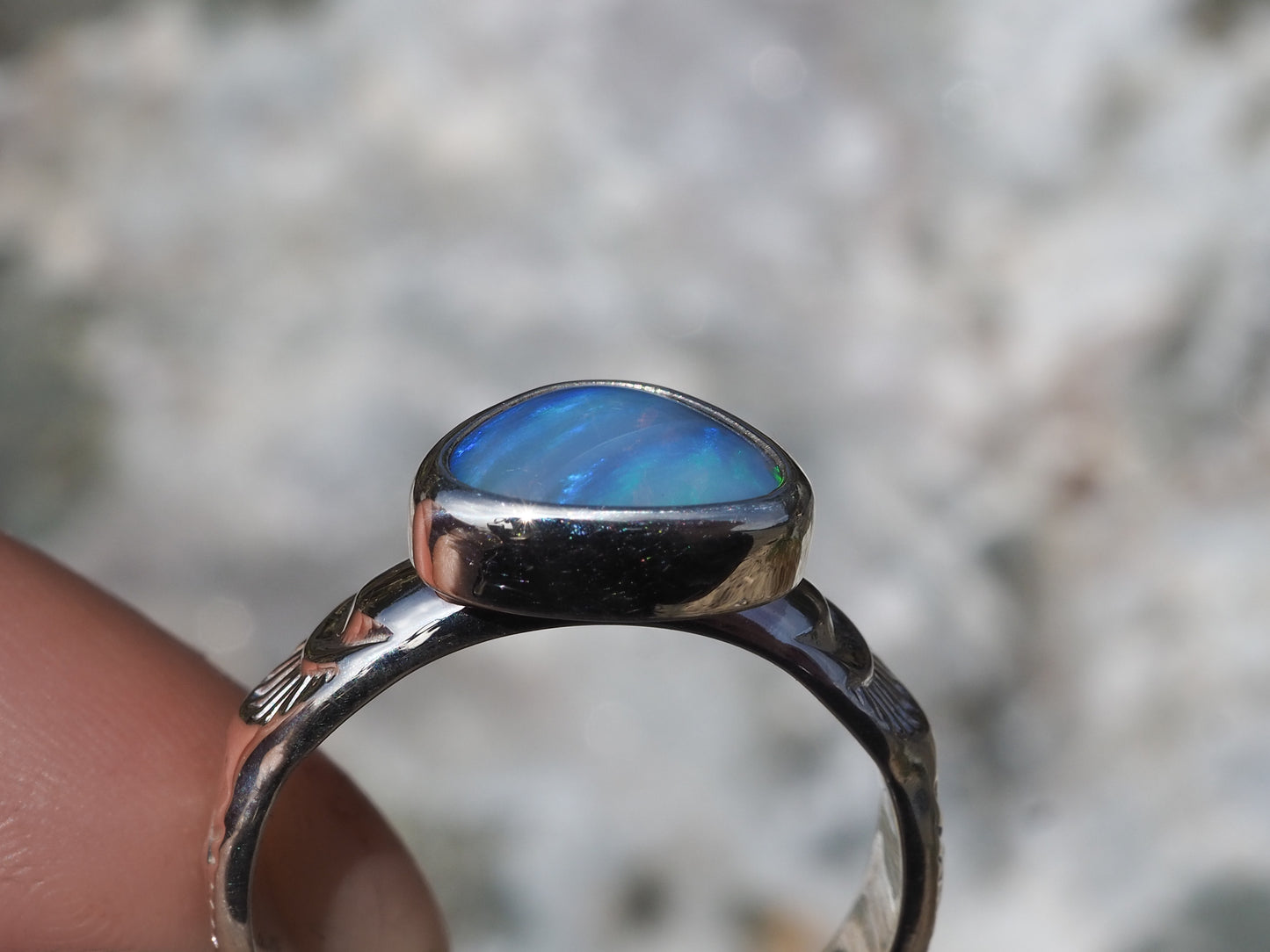 Boulder Opal Ring (Size 7.5)