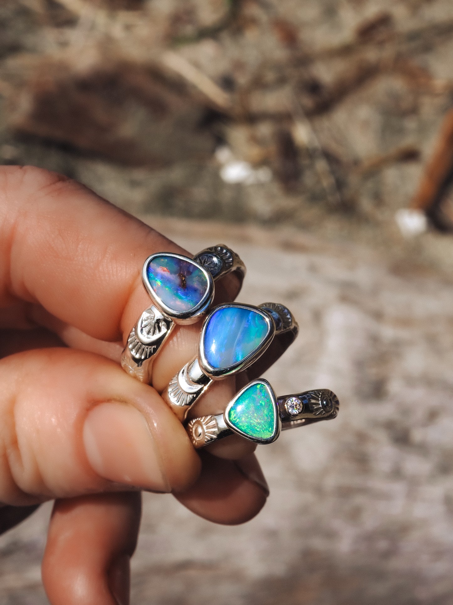 Boulder Opal Ring (Size 7.5)
