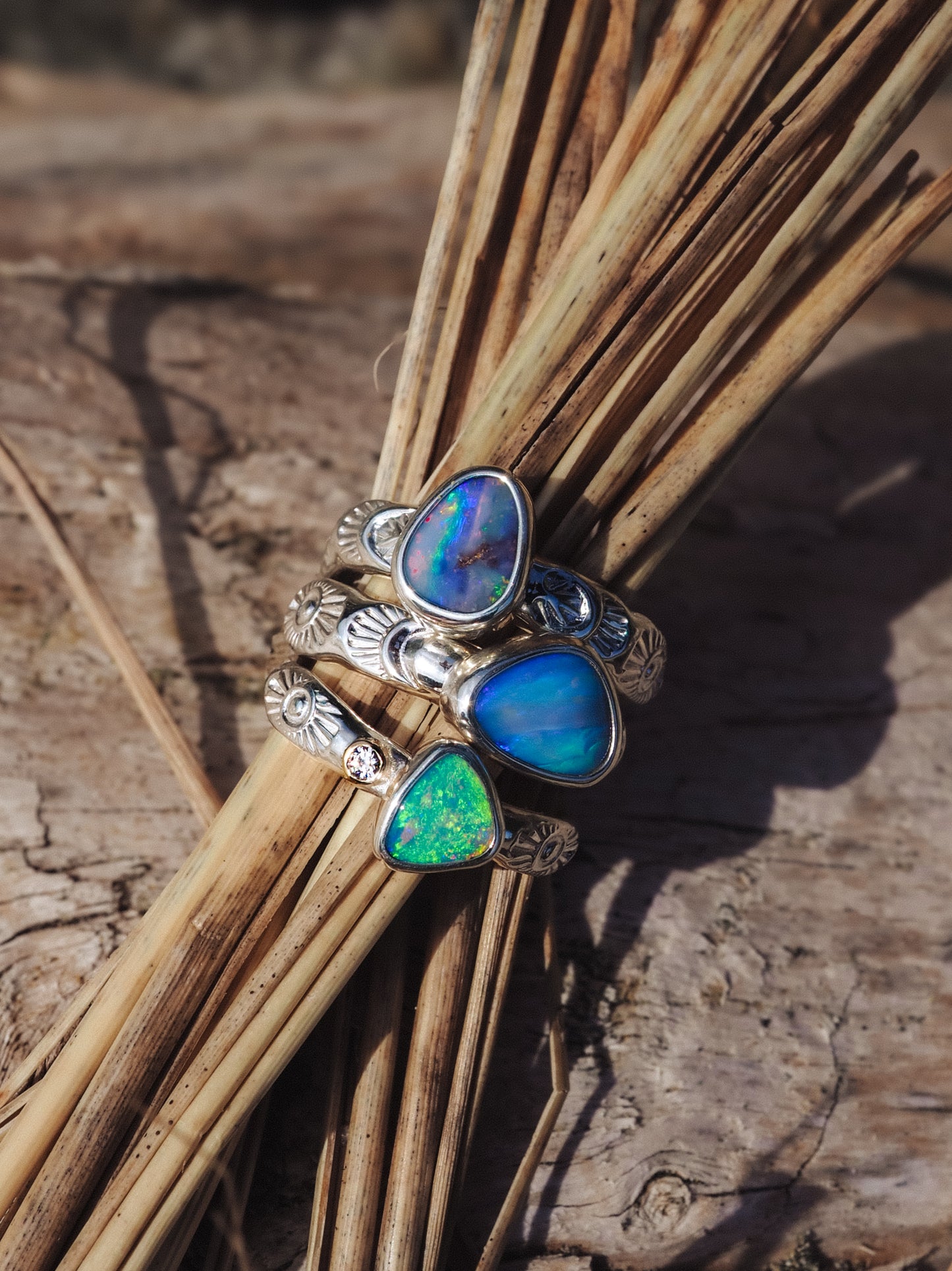 Boulder Opal Ring (Size 7.5)