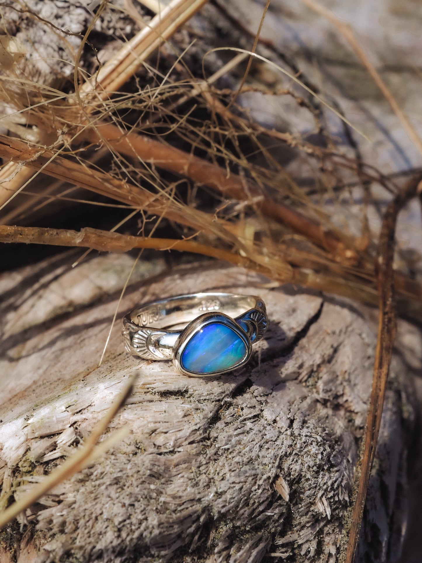 Boulder Opal Ring (Size 7.5)