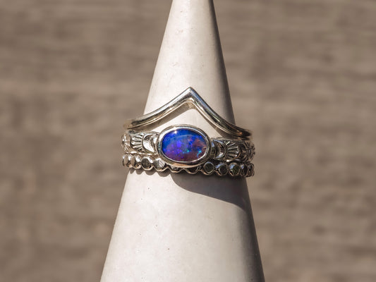 Boulder Opal Stacking Set (Size 8)