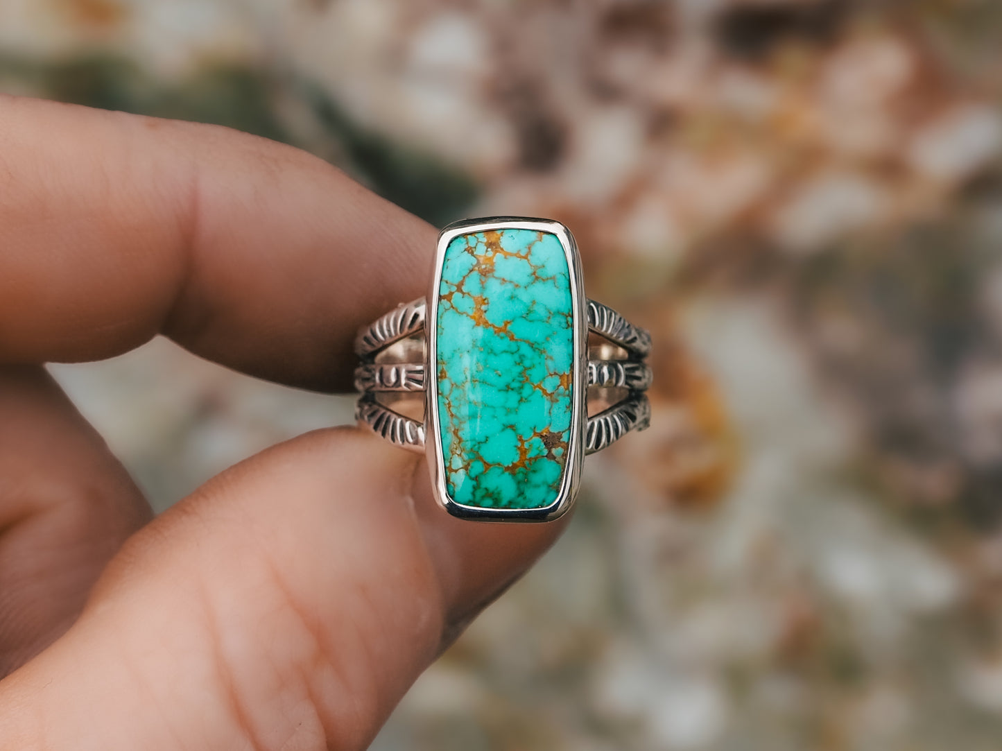 Carico Lake Turquoise Ring (Size 6.75)