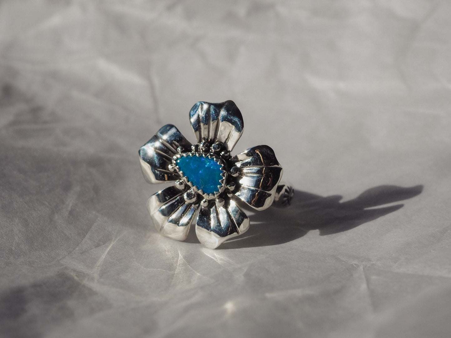 Blossom Ring (Opal) (Size 6)