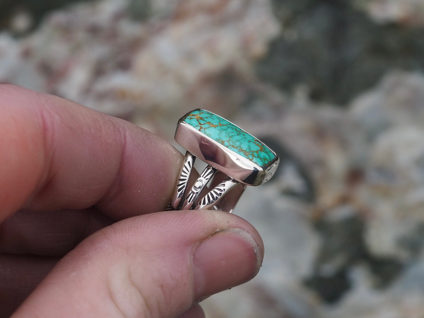 Carico Lake Turquoise Ring (Size 6.75)