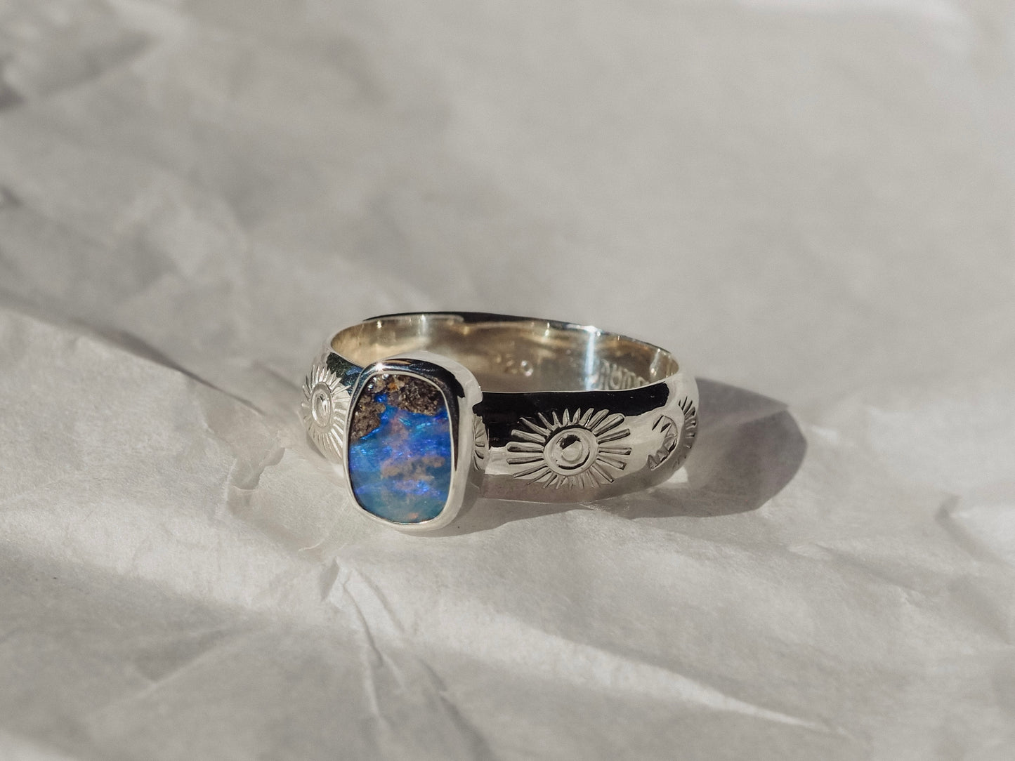 Solid Opal Ring (Size 9.5)