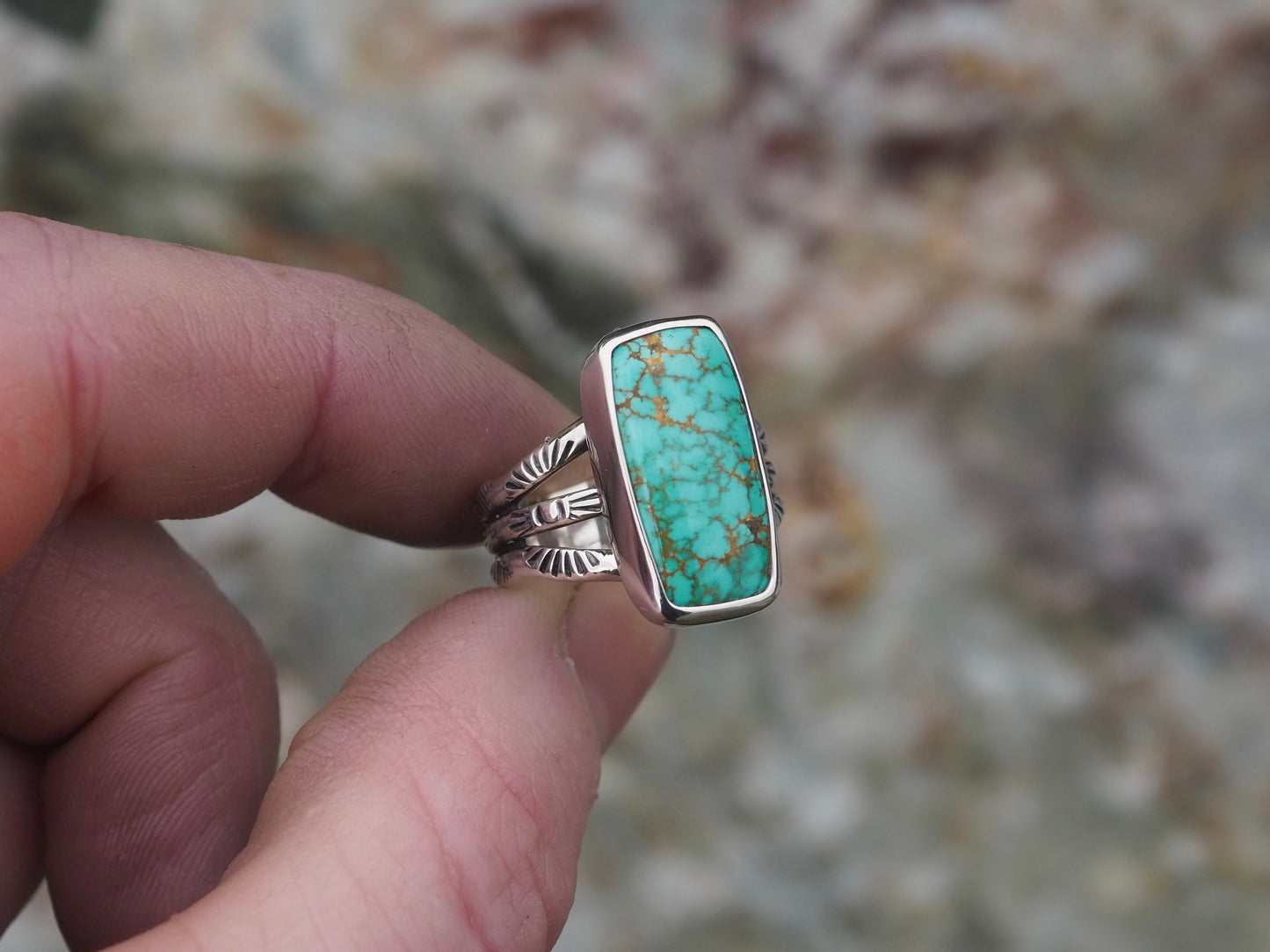 Carico Lake Turquoise Ring (Size 6.75)