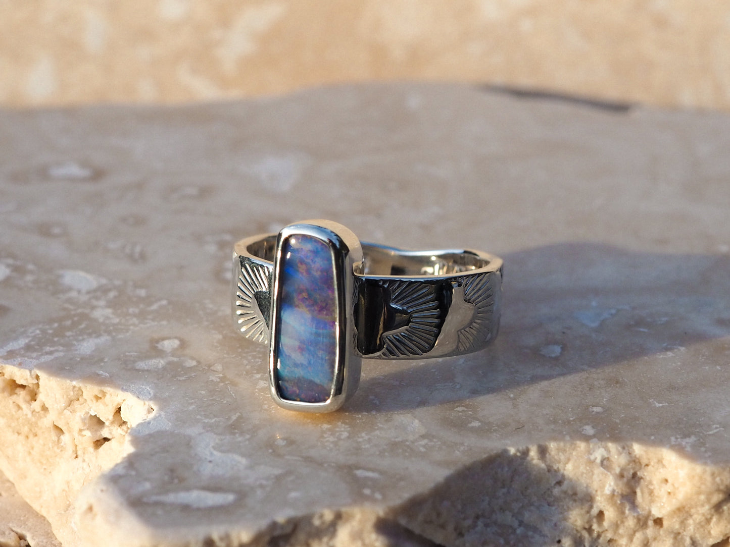 Opal Dawn Ring (Size 7.5)