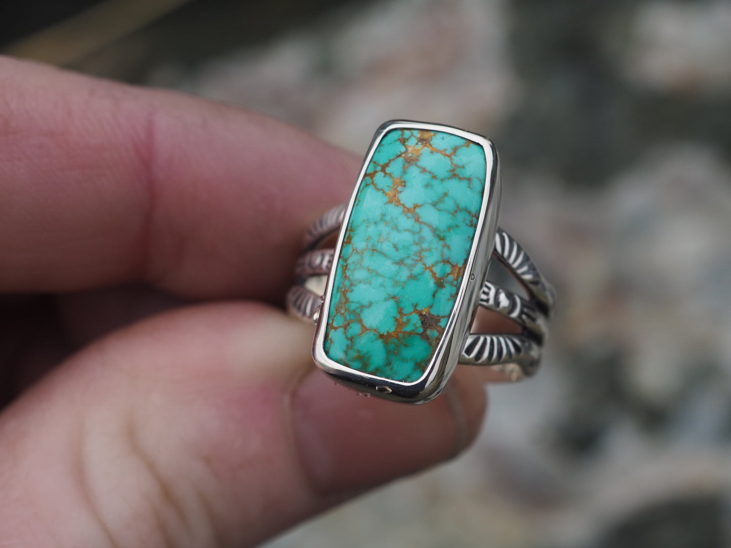 Carico Lake Turquoise Ring (Size 6.75)