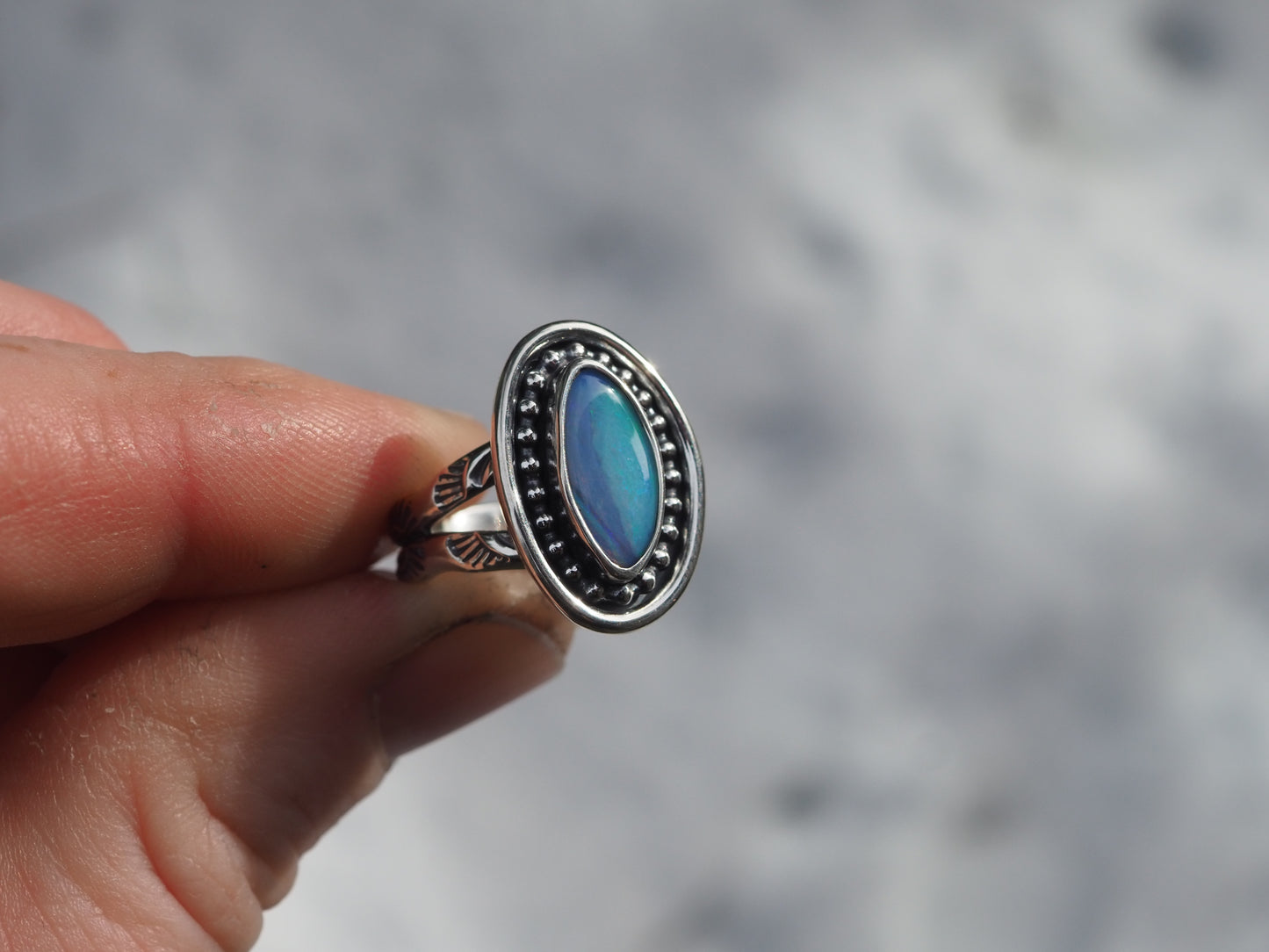 Boulder Opal Ring (Size 6)