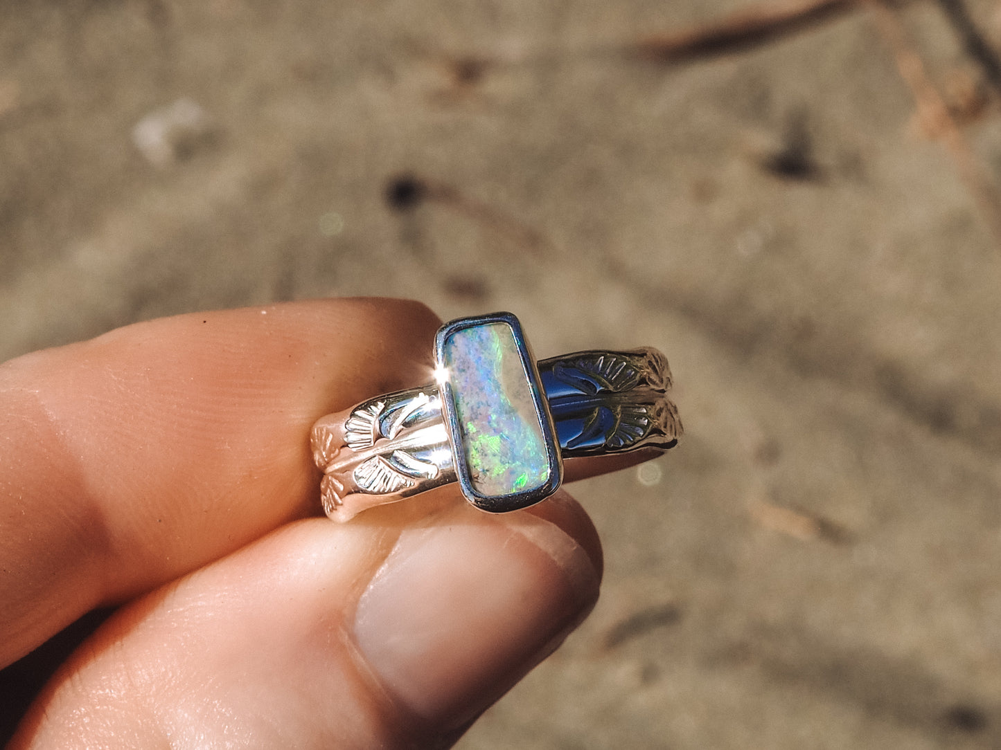 Boulder Opal Ring (Size 7)