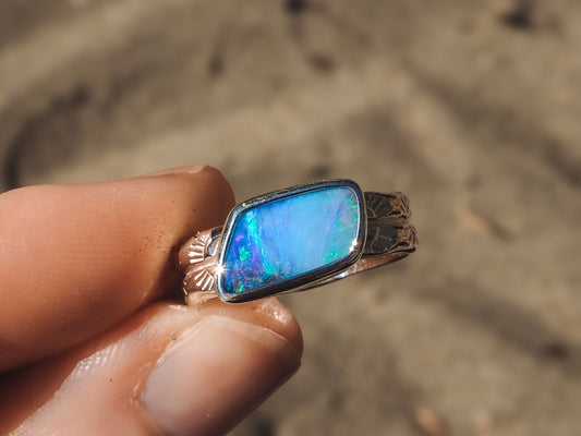 Boulder Opal Ring (Size 8)