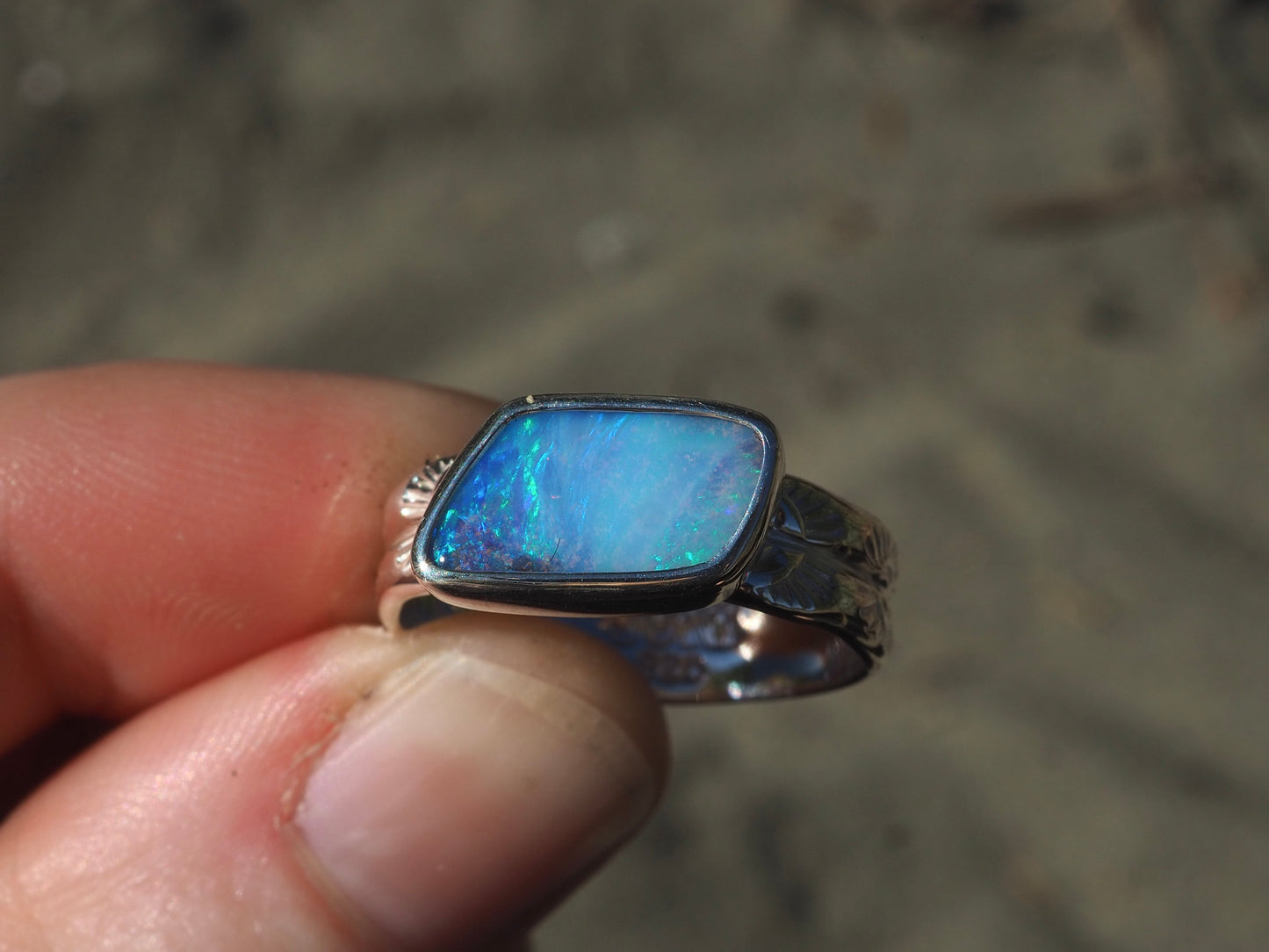 Boulder Opal Ring (Size 8)