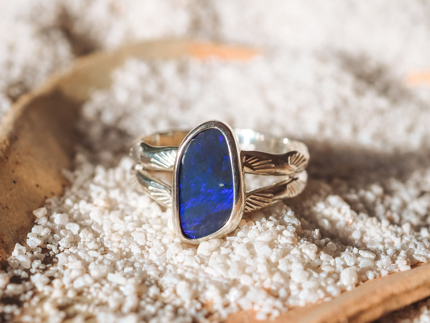 Lightning Ridge Opal Ring (Size 8)