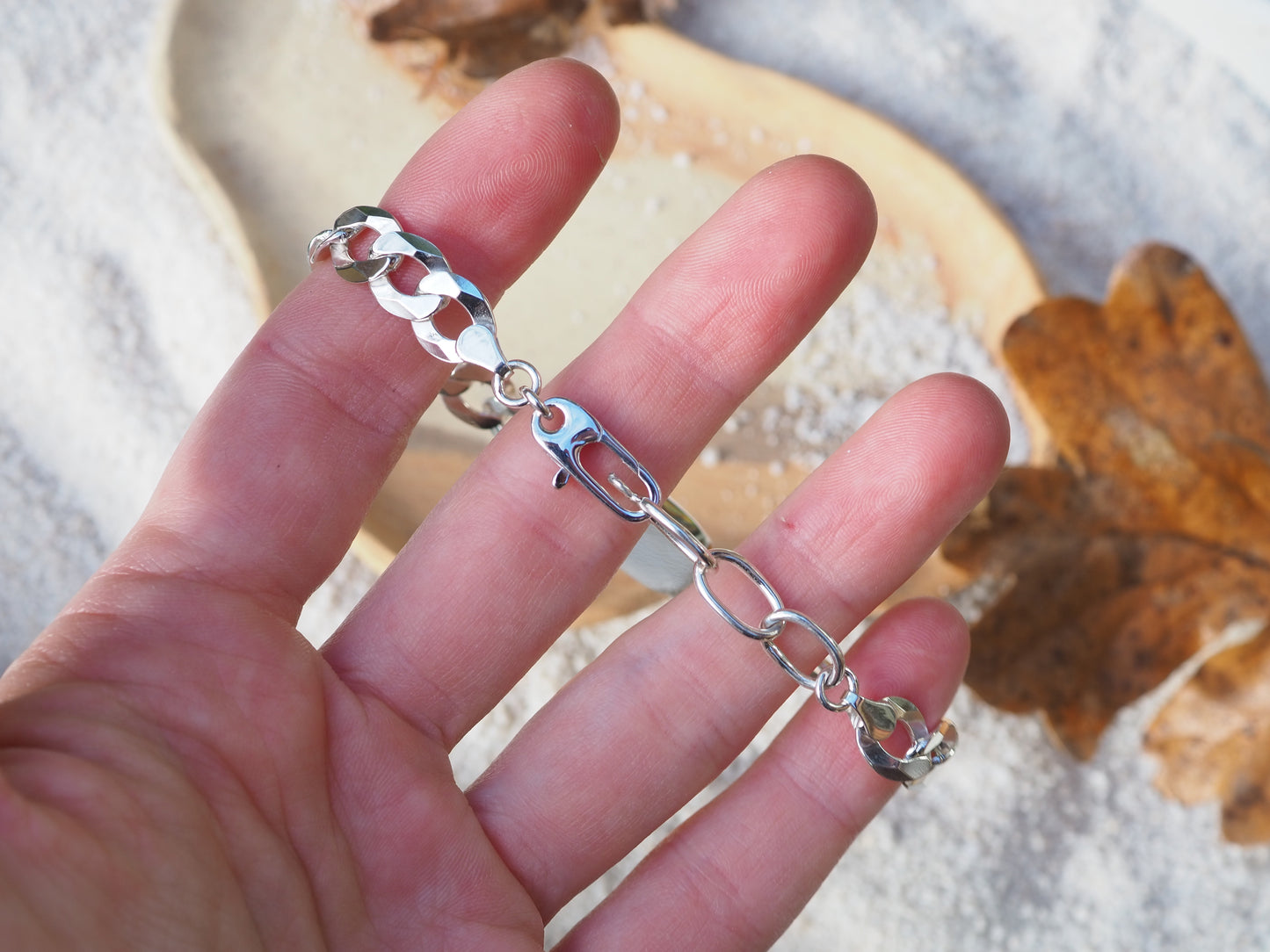 Boulder Opal Curb Chain Bracelet