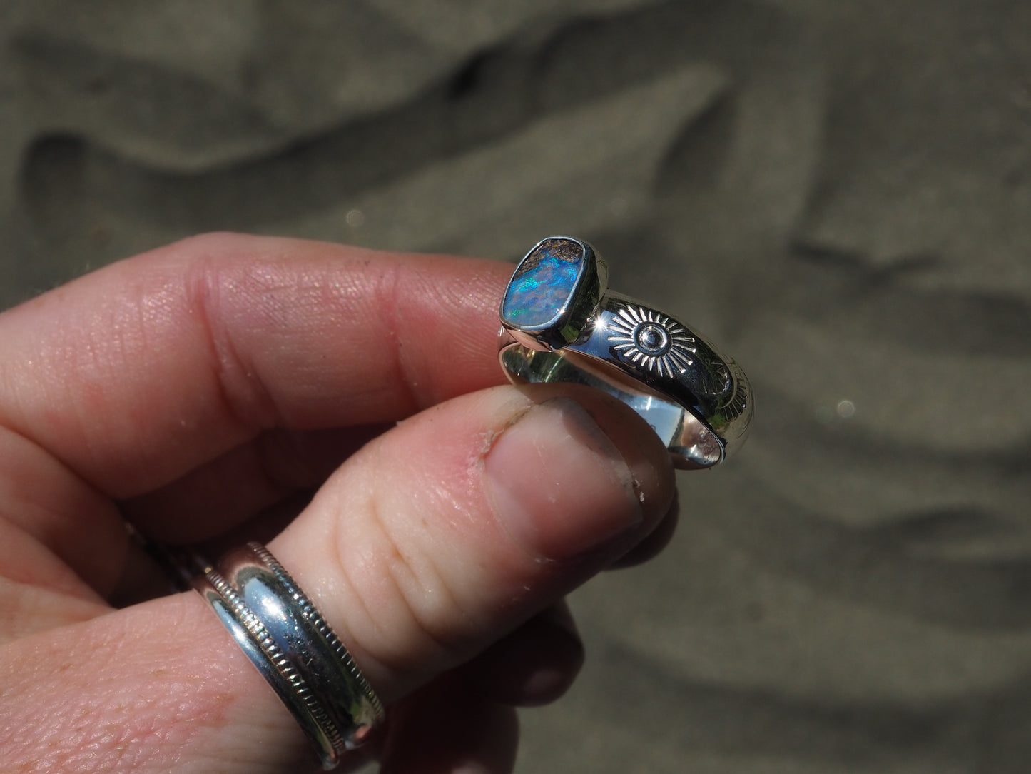 Solid Opal Ring (Size 9.5)