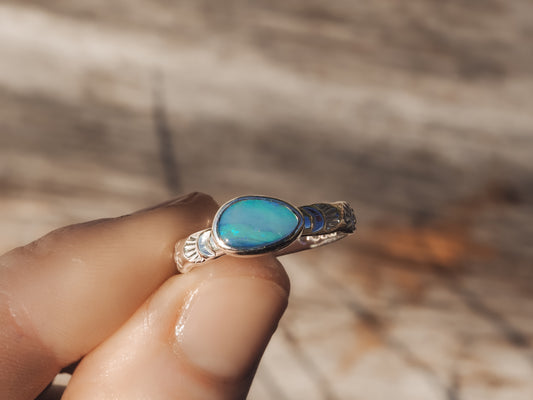 Boulder Opal Ring (Size 7.5)