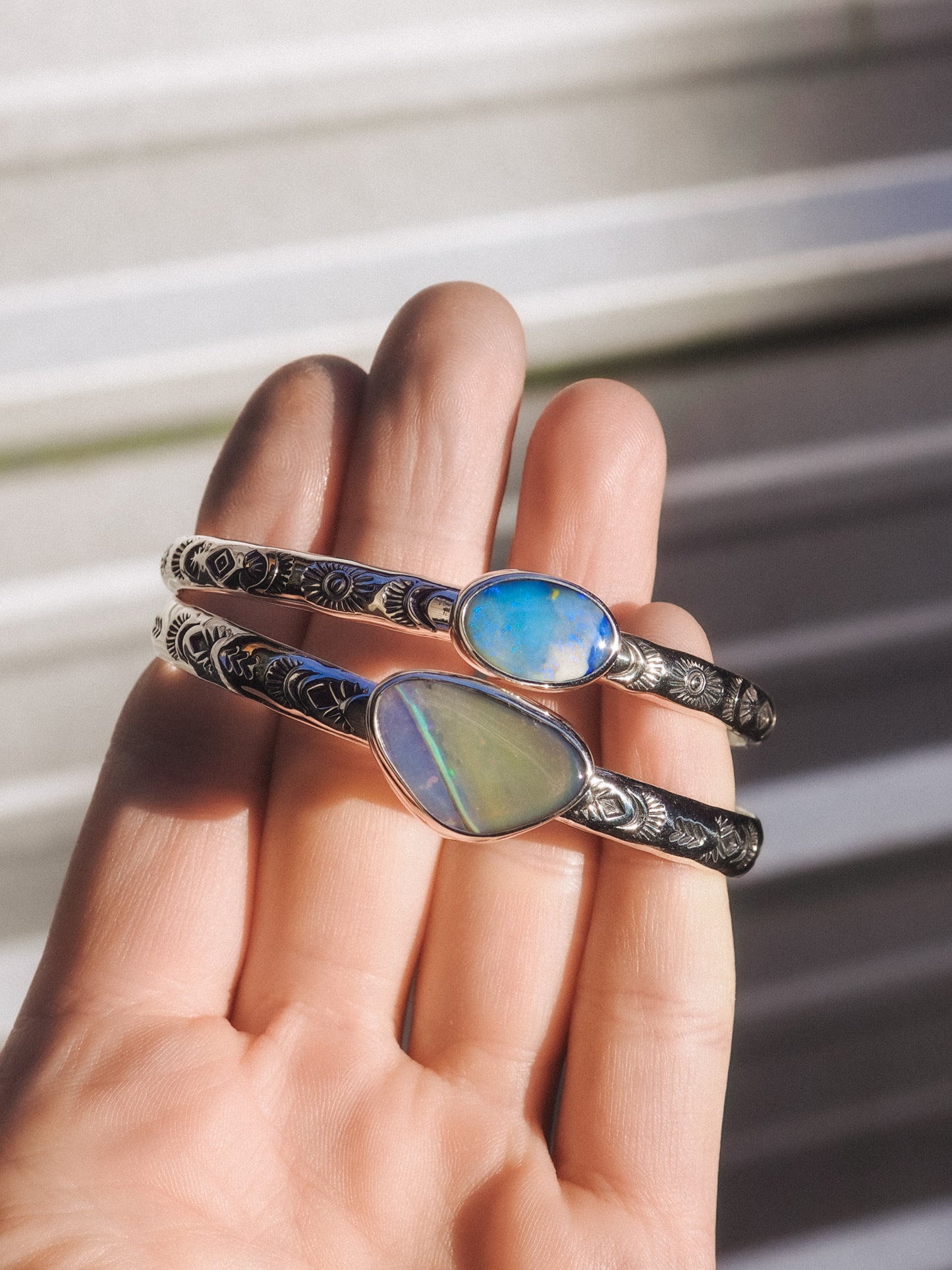 Boulder Opal Cuff 02 (6 Inch)