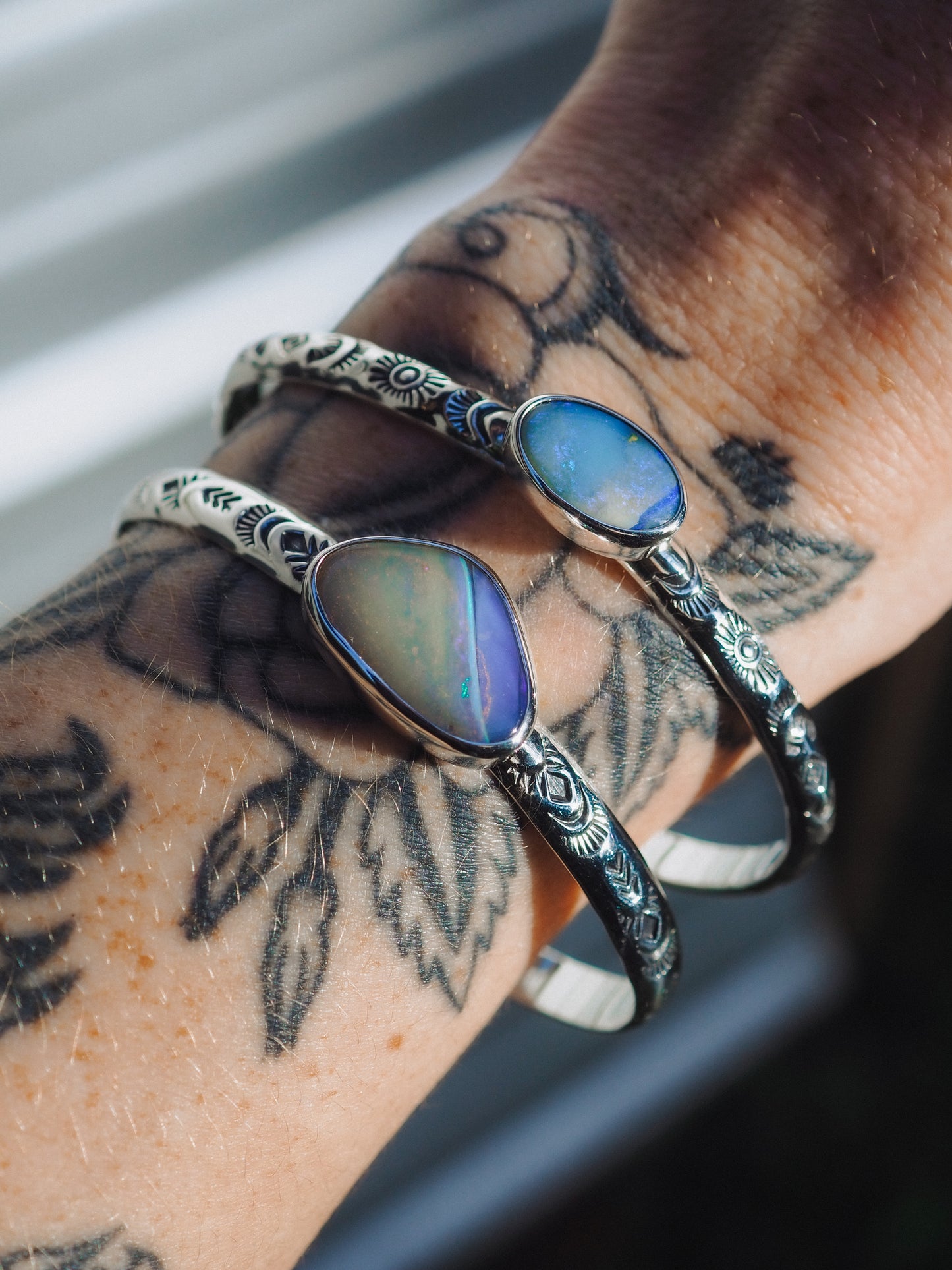 Boulder Opal Cuff 02 (6 Inch)