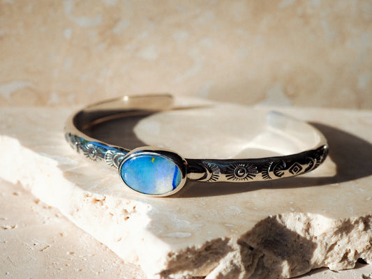 Boulder Opal Cuff 02 (6 Inch)